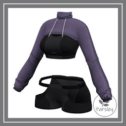 Cropped Workout Tech Outfit