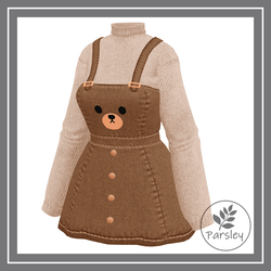 Cozy Overall Dress Outfit