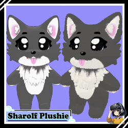 Sharolf / Wolf + Shark Plushie