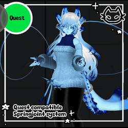  🔵🟢 Quest Comptible Spring Joints System  🔵🟢 Cat Springjoint, Butterfly Springjoint, or add custom mesh  🔵🟢 