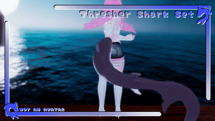 Thresher Shark Set + Collar | NOT AN AVATAR |