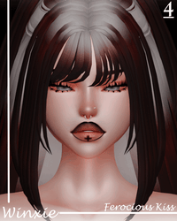 • Ferocious Kiss • Amelia Head Lip Decals • Commercial License •