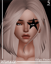 • Edgy Paint • Amelia Head Makeup Decals • Commercial License •