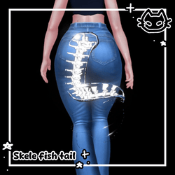 🦴 Skele - Fish Tail 🦴 Skeleton Fish Tail 🦴 VrChat Asset