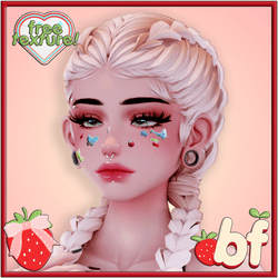 FREE DIY Stickerface (Amelia Head Texture) (y2k Stickers)