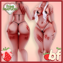 FREE -  LoveMeTender pt 2 (Egirl Tattoos) (Bruises, Cuts, Claw Marks)