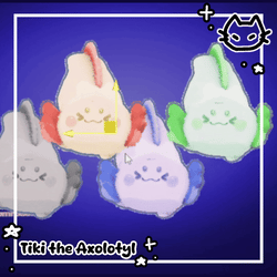 🥟 Dumpling the Axolotyl 🥟 Axolotyl in Tank follower + Plush !! 🥟