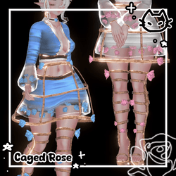 🥀Caged Rose 🥀 Outfit Set 🥀 VRBase Egirl 🥀