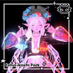 🌸 Enchanted Lotus Pack 🌸 5 assets 🌸 32 Prefabs  { 2 lantern types + Follower + Flow Toy + Hairpin } 🌸 VrChat Lantern 