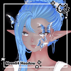 ʚïɞ🦋 MOONLIT MEADOW 🦋ʚïɞ Face butterflies decoration 🦋 Animated prop