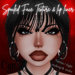 Spoiled Face Texture & lip liner For Weeeby Head Etc.