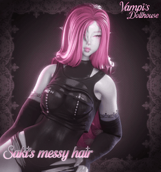 Saki's Messy Hair