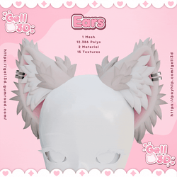 Ears (#5) Wolf Fluffy - VRChat Asset
