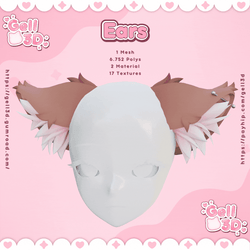 Ears (#6) Cat Fluffy - VRChat Asset