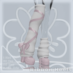 Ribbon Leg Warmer Heels