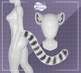 Lemur Tail & Ears Set [SERVER FREEBIE]