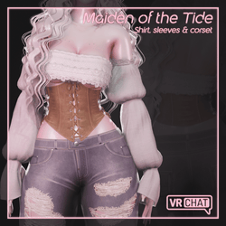 "Maiden of the Tide" Corset Top Set for VRChat