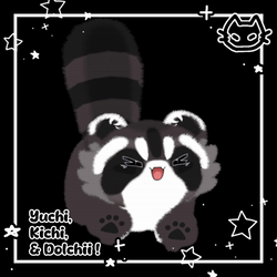🦝🐯🐆 Yuchi, Kichi, and Dolchii!! 🦝🐯🐆 Snow leopard, Tiger, and Raccoon Follower and plush pack !🦝🐯🐆 VrChat Asset
