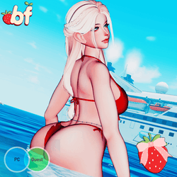 FREE Avatar - Jovie (PC/Quest/Gogo/SFW) (30+ Toggles) Summer Lifeguard / Free in Server / Public in Avatar World