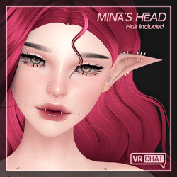 Mina's Head for VRChat [UE VRCFT]