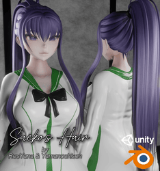 山🌹 Saeko's Hair For VRChat | By RosYana & Yamanochisen