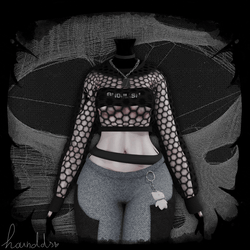 ✧˚. Fishnet Sweater fit ✧˚.