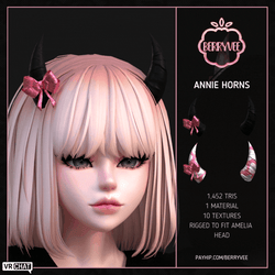 ANNIE HORNS | RIGGED | VRCHAT ASSET