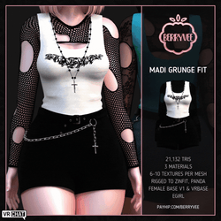 MADI GRUNGE FIT | RIGGED | VRCHAT ASSET