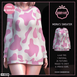 MORA'S SWEATER | RIGGED | VRCHAT ASSET [FREE IN SERVER]