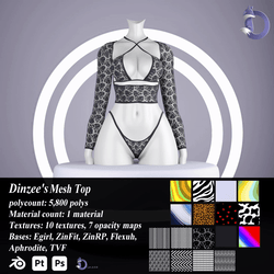 Dinzee's Mesh Top