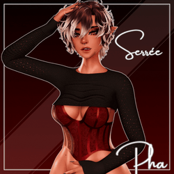 "Serrée" - Corset & Sweater for VRChat