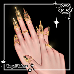 🔱 Royal Talons 🔱 VRBase Egirl & Akiibase & VRBase Eboy 🔱 Ring Set, Claw Jewelry