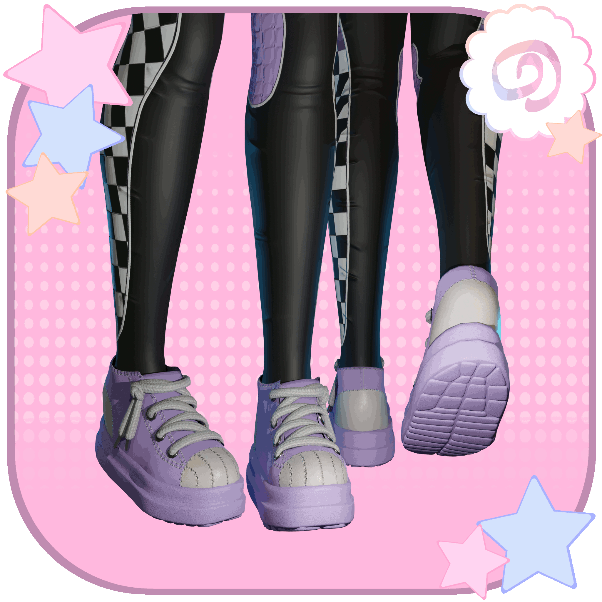 Chunky Lace Sneakers | VRChat |