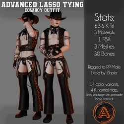 Advanced Lasso tying Cowboy outfit
