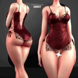Addicted Night Dress [VRChat Asset]