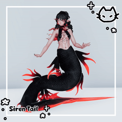 🧜🏻‍♀️ GM's Siren Tail🧜🏻‍♀️ Mermaid Tail Asset 🧜🏻‍♀️VRBase Egirl, Gm's Fem base, GM's Chibi Base 🧜🏻‍♀️