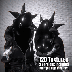 Horned Zip-Up Hoodie by KC