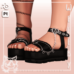 WS15. Goth Sandals [VRChat Asset]