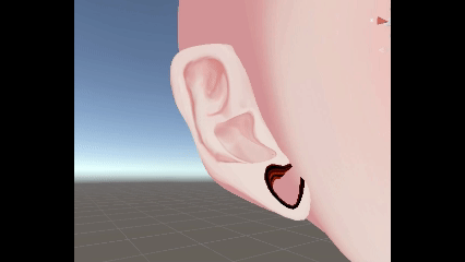 Gauged Ears (WillaHead  skin match)