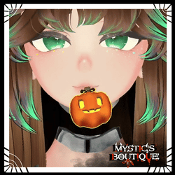 Pumpkin Mouth Charm ( SERVER FREEBIE ) ~ Halloween Asset