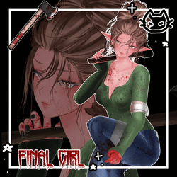 🪓 FINAL GIRL 🪓 Sole Survivor Outfit 🪓 Horror Film Protagonist / Halloween outfit 🪓 VRBase Egirl , GM's Female base