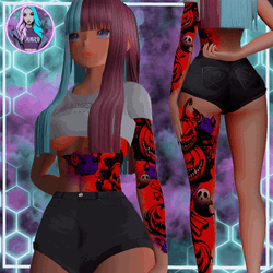 CUTE SPOOKY TATTOOS V3 | 2K | SLIM FIT | ZIN FIT | ANIME | EGIRL