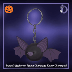 Dinzee's Halloween Mouth Charm and Finger Charm pack