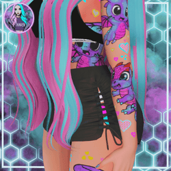 CUTE DRAGON'S TATTOOS + NAILS | 2K | EGIRL