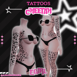🐆 Cheetah Tatts | Egirl + Akii V1 + Zinfit F/M