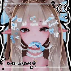 🐟  Cat Snack Set! 🐟 Fish mouth charm & Cat Toy 🐟 Fishy accessory