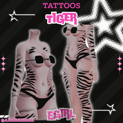 🐅 Tiger Tatts | Egirl + Akii V1 + Zinfit F/M