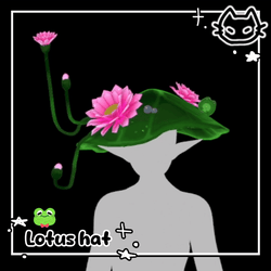 🪷 Lotus Hat 🪷 Lilypad hat , Frog hat 🪷 FREE