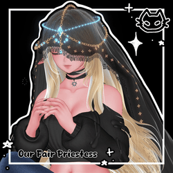 📿 Our Fair Priestess 📿  Lace Veil 📿Any base 📿