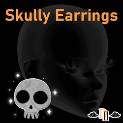 Giant Skull Earrings